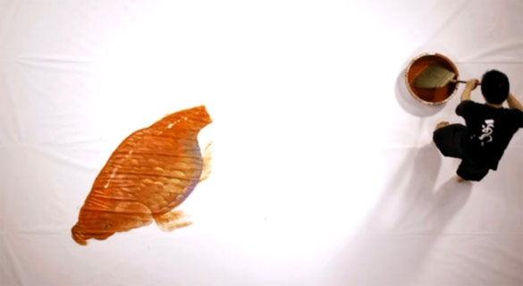 Јапонски уметник нацрта гигантска златна рипка