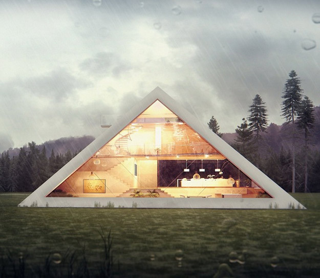 Куќа со форма на пирамида