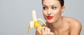 Woman-Looking-At-A-Banana