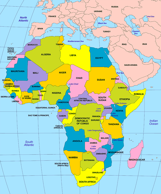 Мапа на Африка