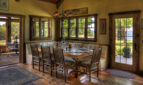 rustic-corner-dining-area-with-bench-and-chairs