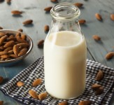 Organic White Almond Milk in a Jug