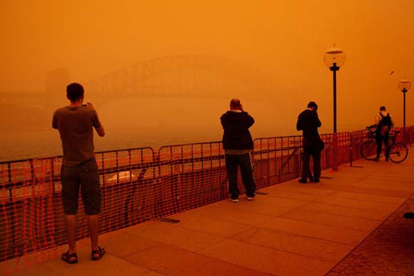 Сиднеј во време на песочна бура