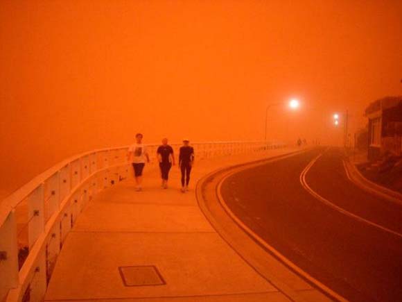 Сиднеј во време на песочна бура