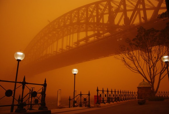 Сиднеј во време на песочна бура