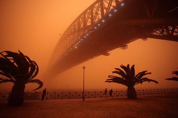 Сиднеј во време на песочна бура