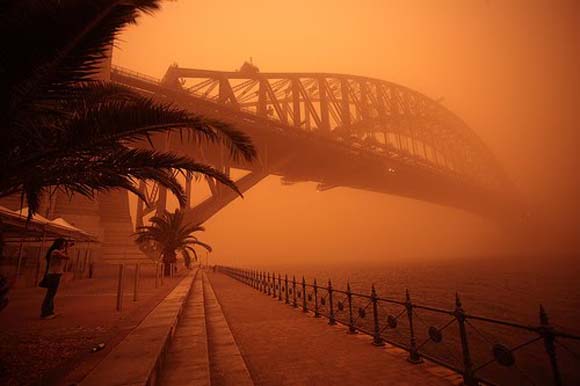 Сиднеј во време на песочна бура