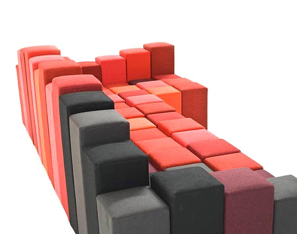 Модерна софа за динамичен ентериер