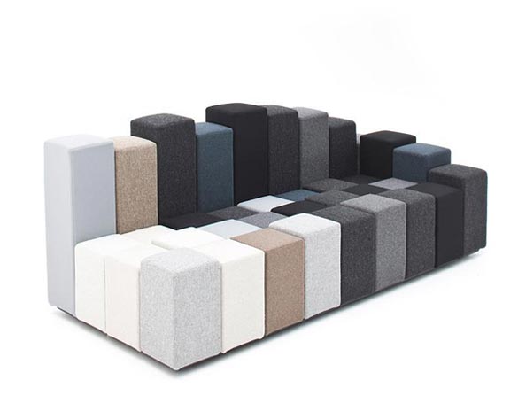 Модерна софа за динамичен ентериер