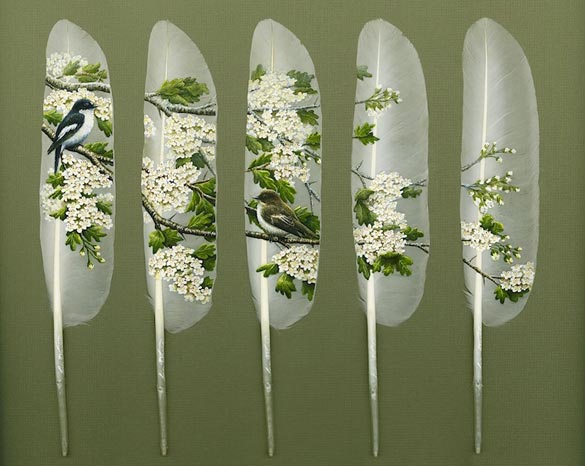 Прекрасна уметност на пердуви од лебед