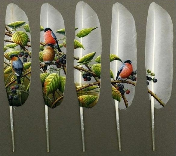 Прекрасна уметност на пердуви од лебед