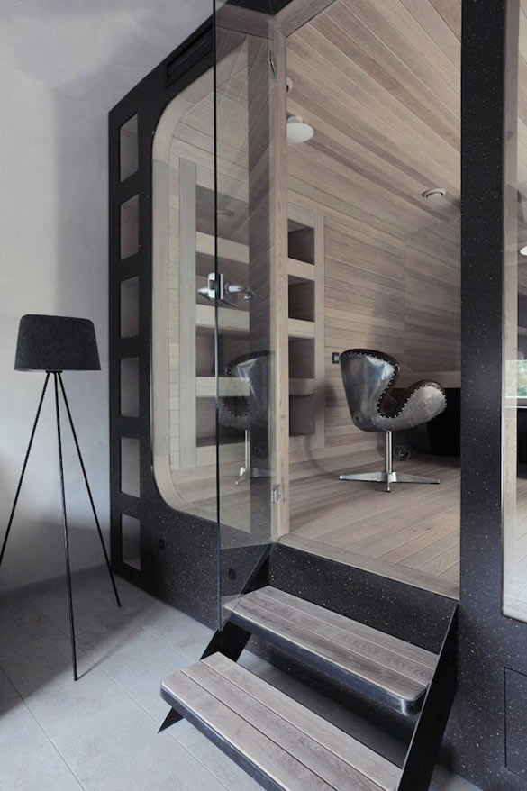 Апартман од дабово дрво во Москва