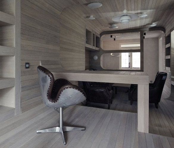 Апартман од дабово дрво во Москва