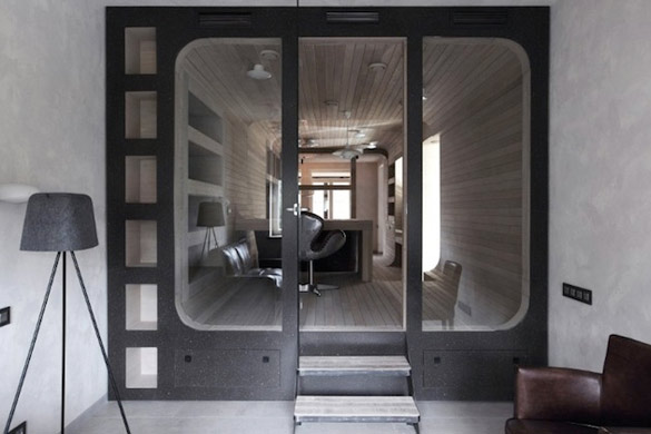 Апартман од дабово дрво во Москва