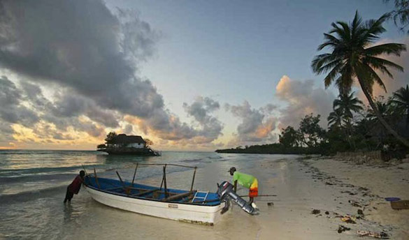 Ресторан на карпа во Занзибар