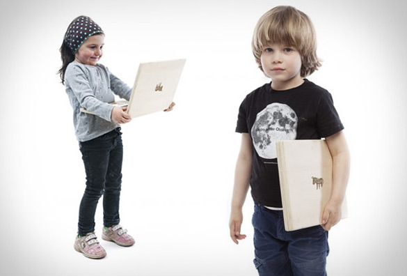 Дрвен лаптоп за деца