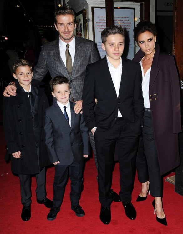 Бекамови на премиерата на Viva Forever