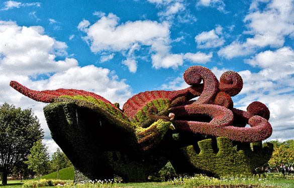 Импозантни скулптури од растенија во Монтреал