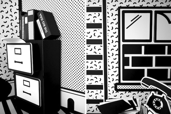 Канцеларија во поп-арт стил