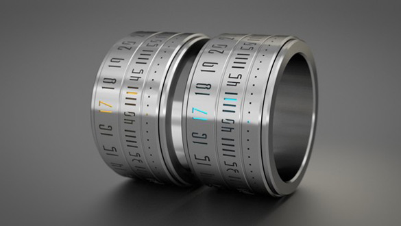 Часовник во вид на модерен прстен